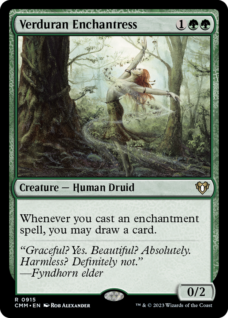 Verduran Enchantress (CMM-915) - Commander Masters