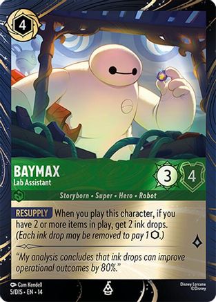 (005)  Baymax - Lab Assistant - Disney Lorcana Promo Cards  Holofoil