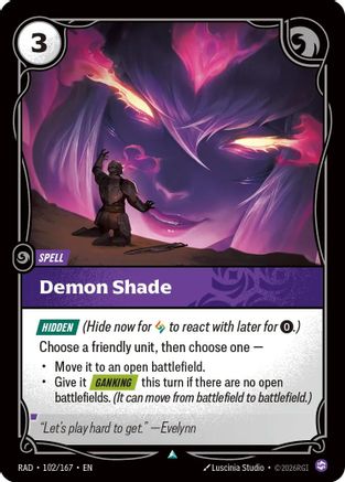 (102/167) Demon Shade - Radiance Foil