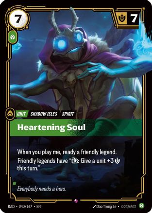 (040/167) Heartening Soul - Radiance Foil