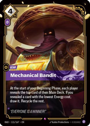 (111/167) Mechanical Bandit - Radiance Foil