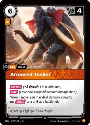 (078/167) Armored Tusker - Radiance