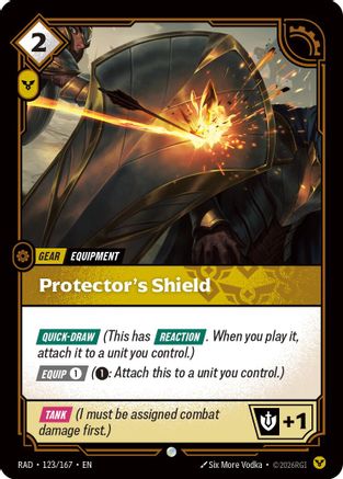 (123/167) Protector's Shield - Radiance Foil