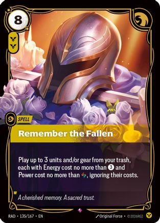 (135/167) Remember the Fallen - Radiance Foil