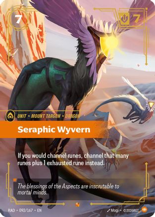 (092/167) Seraphic Wyvern - Radiance Foil