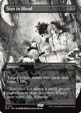 Sign in Blood (SLD-2712) [Secret Lair Drop Series] Foil