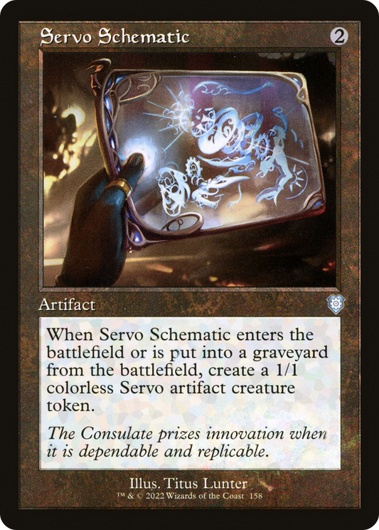 Servo Schematic (Retro Frame) (BRC-158) - The Brothers' War Commander