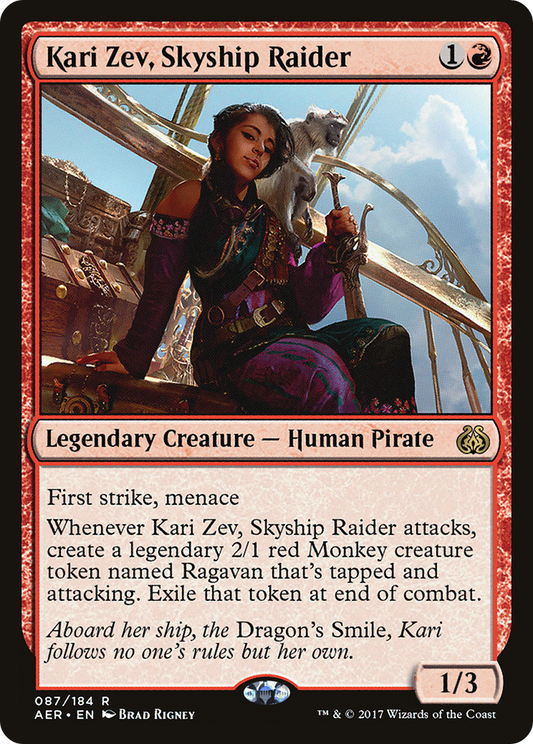Kari Zev, Skyship Raider (AER-087) - Aether Revolt Foil