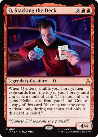 Q, Stacking the Deck (TRK-165) [Star Trek]