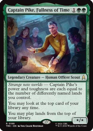 Captain Pike, Fullness of Time (TRK-188) [Star Trek] Foil