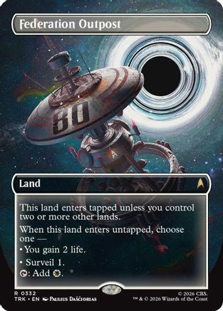 Federation Outpost (Borderless) (TRK-332) [Star Trek] Foil