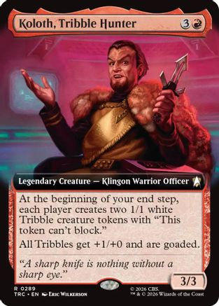 Koloth, Tribble Hunter (Extended Art) (TRC-289) [Commander: Star Trek]