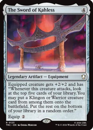The Sword of Kahless (Surge Foil) (TRC-123) [Commander: Star Trek] Foil