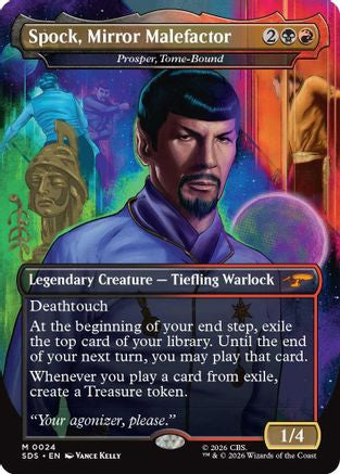 Spock, Mirror Malefactor - Prosper, Tome-Bound (Borderless) (SDS-024) [Star Trek: Stardates]