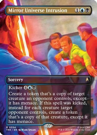 Mirror Universe Intrusion (Borderless) (TRK-354) [Star Trek] Foil