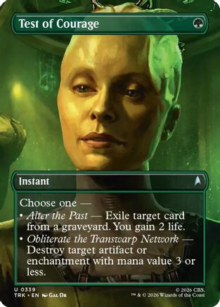 Test of Courage (Borderless) (TRK-339) [Star Trek] Foil