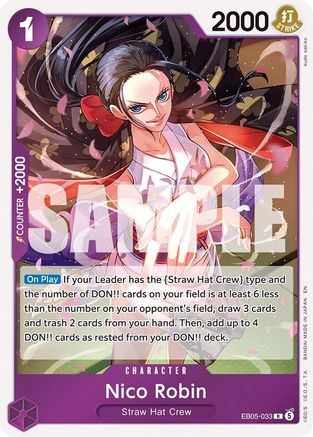 (EB05-033) Nico Robin (033) - Extra Booster: One Piece Heroines Edition Vol. 2 - Foil