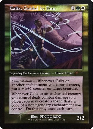 Calix, Guided by Fate (Retro Frame) (SLD-7151) [Secret Lair Drop Series] Foil