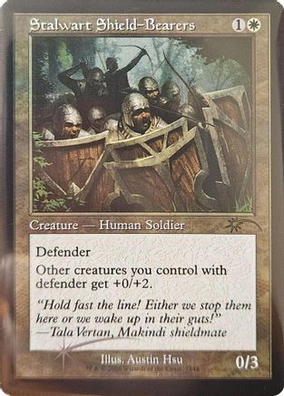 Stalwart Shield-Bearers (Retro Frame) (SLD-7148) [Secret Lair Drop Series] Foil