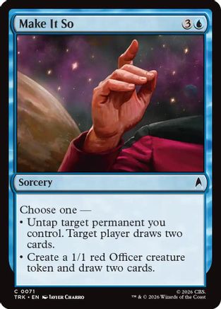Make It So (TRK-071) [Star Trek] Foil