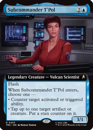 Subcommander T'Pol (Extended Art) (TRK-453) [Star Trek] Foil