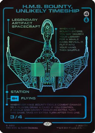 H.M.S. Bounty, Unlikely Timeship (Showcase) (Surge Foil) (TRK-551) [Star Trek] Foil