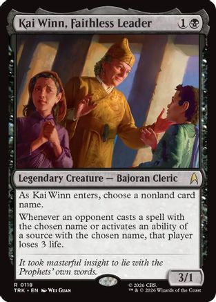 Kai Winn, Faithless Leader (TRK-118) [Star Trek] Foil