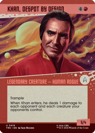 Khan, Despot by Design (Showcase) (TRK-419) [Star Trek] Foil