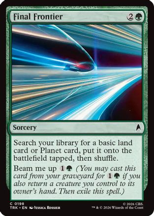Final Frontier (TRK-198) [Star Trek] Foil