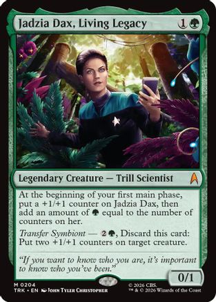 Jadzia Dax, Living Legacy (TRK-204) [Star Trek] Foil