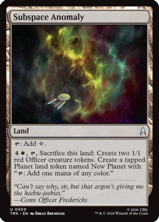 Subspace Anomaly (TRK-300) [Star Trek] Foil