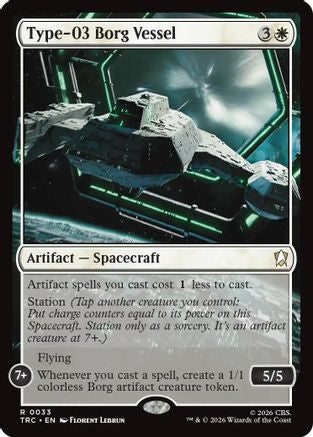 Type-03 Borg Vessel (Surge Foil) (TRC-033) [Commander: Star Trek] Foil