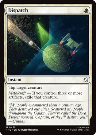 Dispatch (Surge Foil) (TRC-421) [Commander: Star Trek] Foil