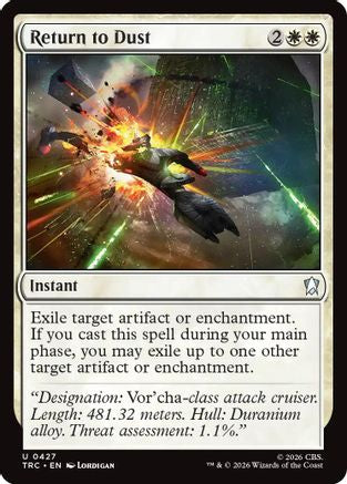 Return to Dust (Surge Foil) (TRC-427) [Commander: Star Trek] Foil
