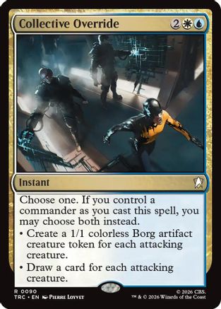 Collective Override (Surge Foil) (TRC-090) [Commander: Star Trek] Foil