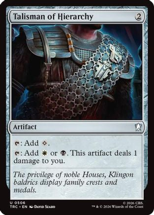 Talisman of Hierarchy (TRC-506) [Commander: Star Trek]