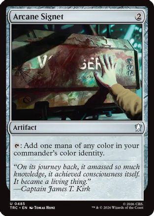 Arcane Signet (Surge Foil) (TRC-485) [Commander: Star Trek] Foil
