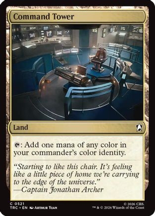 Command Tower (Surge Foil) (TRC-521) [Commander: Star Trek] Foil