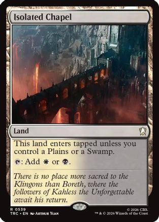Isolated Chapel (Surge Foil) (TRC-539) [Commander: Star Trek] Foil