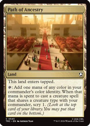 Path of Ancestry (Surge Foil) (TRC-545) [Commander: Star Trek] Foil
