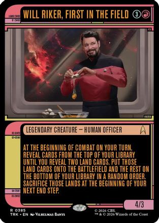 Will Riker, First in the Field (Showcase) (TRK-385) [Star Trek]