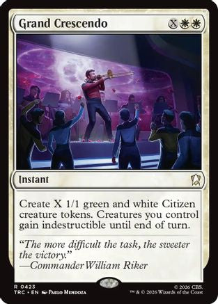 Grand Crescendo (Surge Foil) (TRC-423) [Commander: Star Trek] Foil