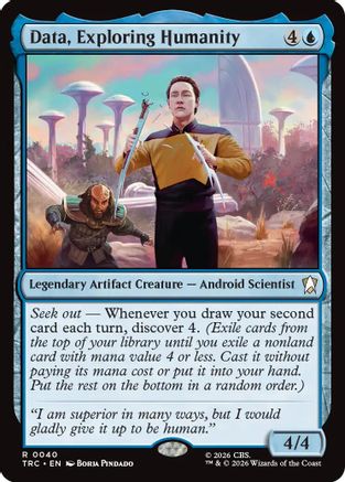 Data, Exploring Humanity (TRC-040) [Commander: Star Trek]
