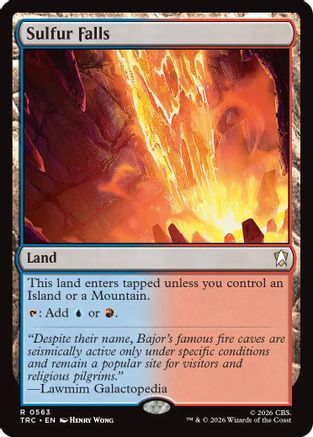 Sulfur Falls (Surge Foil) (TRC-563) [Commander: Star Trek] Foil