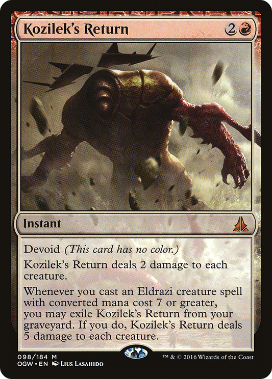 Kozilek's Return (OGW-098) - Oath of the Gatewatch: (devoid)