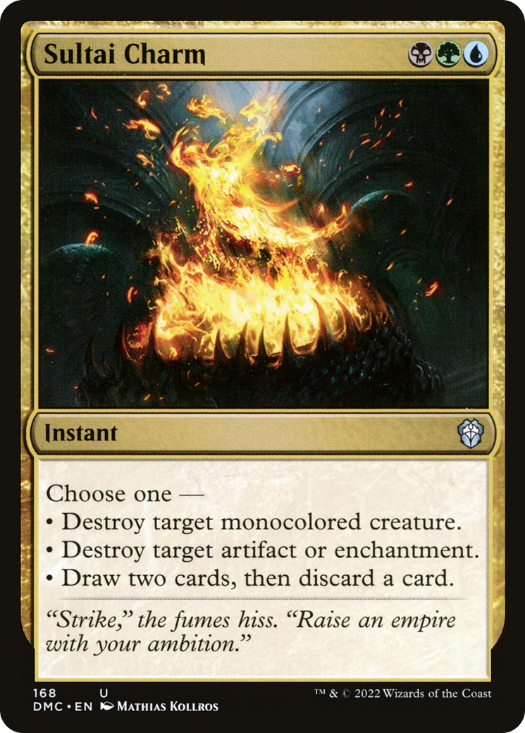 Sultai Charm (DMC-168) - Dominaria United Commander