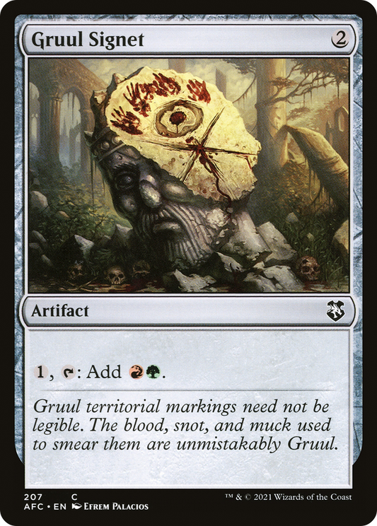 Gruul Signet (AFC-207) - Forgotten Realms Commander