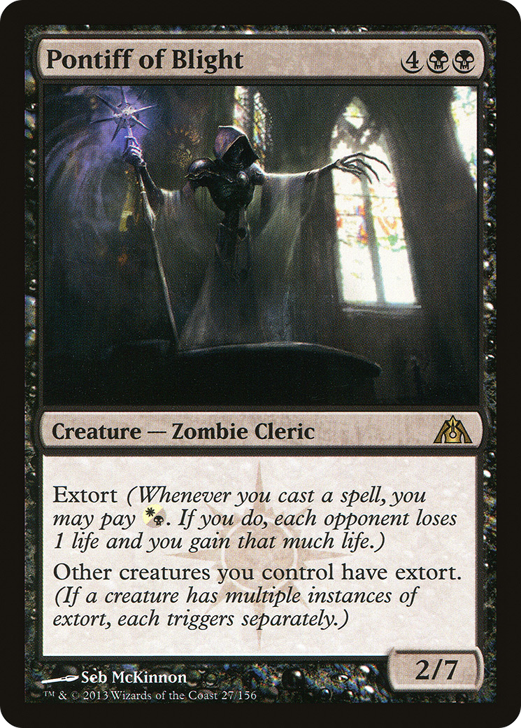 Pontiff of Blight (DGM-027) - Dragon's Maze Foil