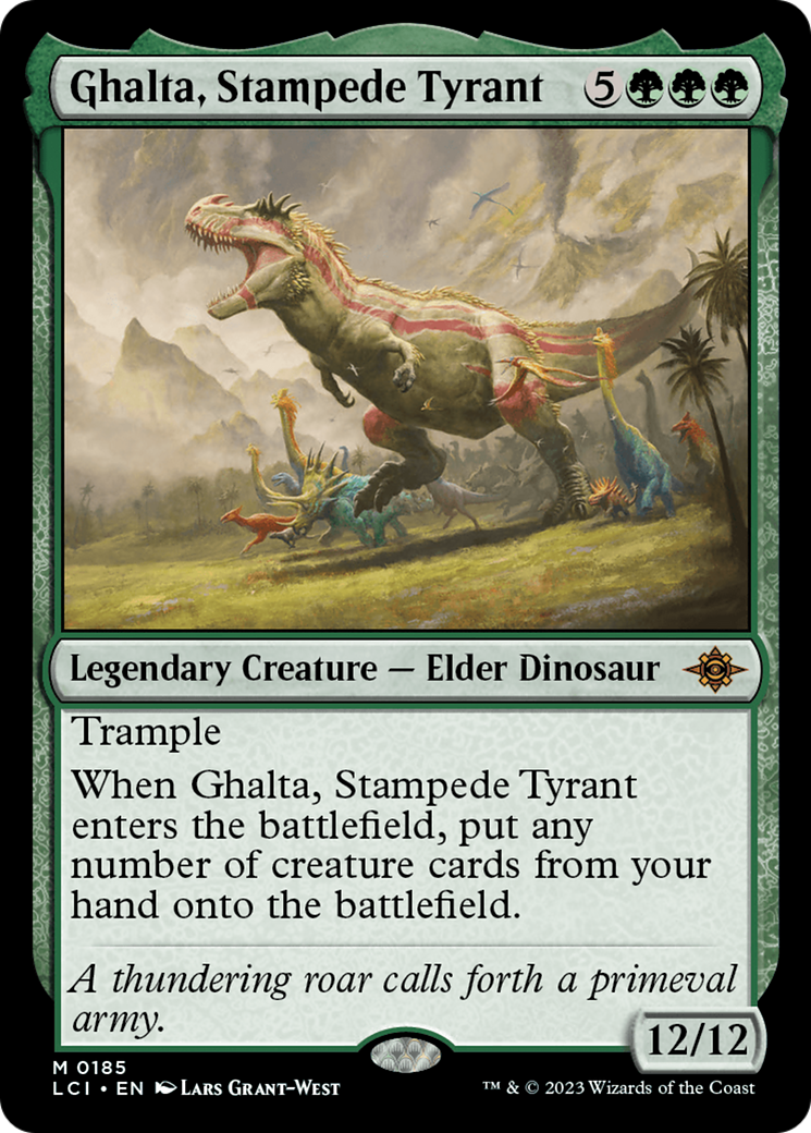 Ghalta, Stampede Tyrant (LCI-185) - The Lost Caverns of Ixalan Foil