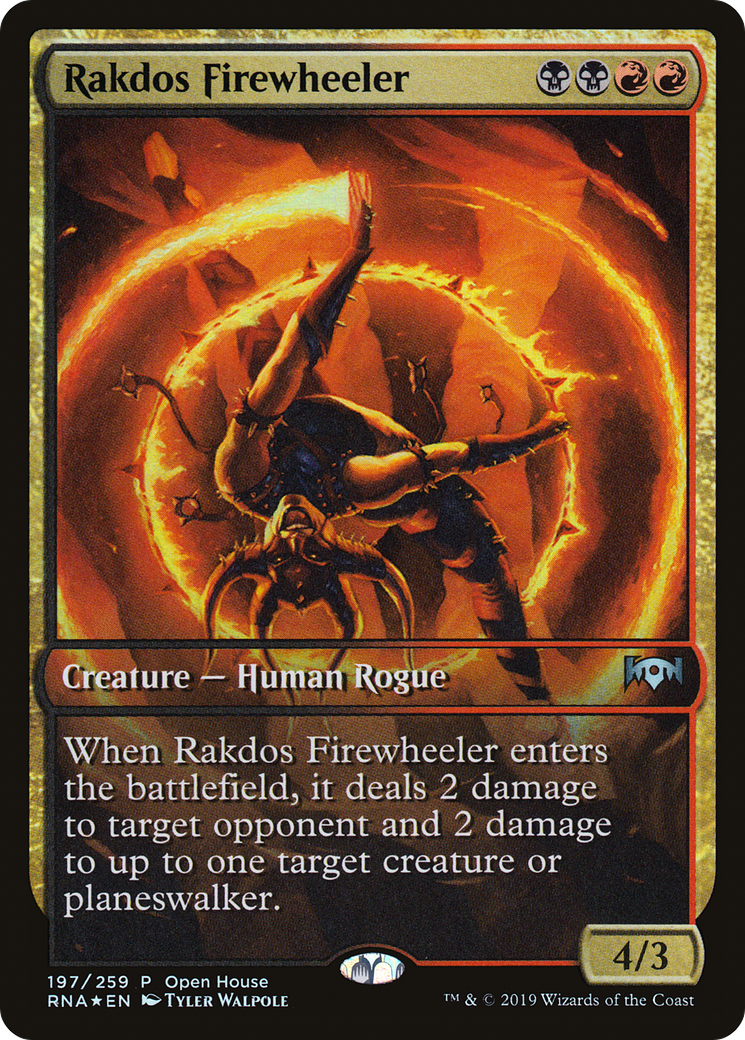 Rakdos Firewheeler (PRNA-197) - Ravnica Allegiance Promos Foil